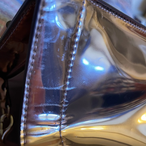 NWT Coach rose gold patent leather handbag - Picture 12 of 15